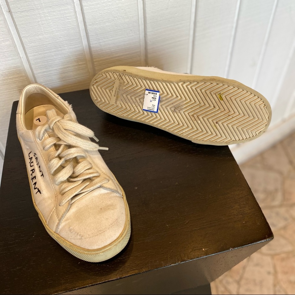 Saint Laurent logo sneakers - Picture 3 of 4